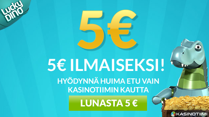 LuckyDino Lunasta 5 euroa
