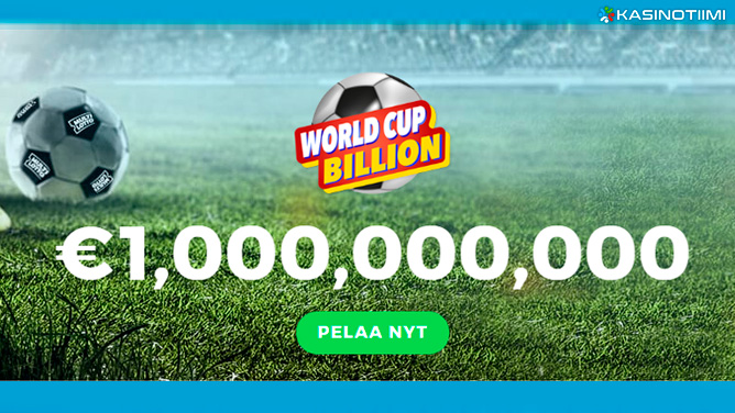 Multilotto - World Cup Billions tarjoilee päävoittona-uskomattomat-miljardi