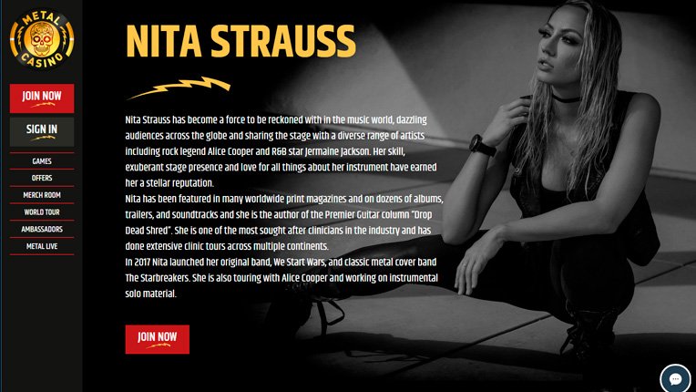 Metal Casino - Ambassadors - Nina Strauss