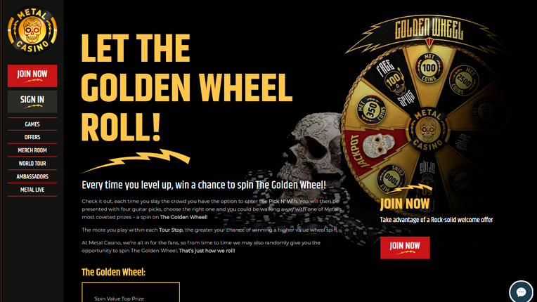 Metal Casino - The Golden Wheel