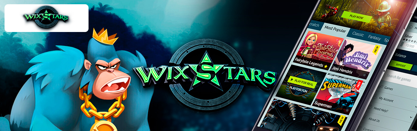 Wixstars Casino header
