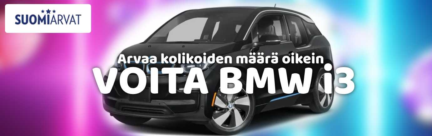 Suomiarvat - Voita BMW i3 - Arvaa oikein kulhossa olevien pelimerkkien määrä